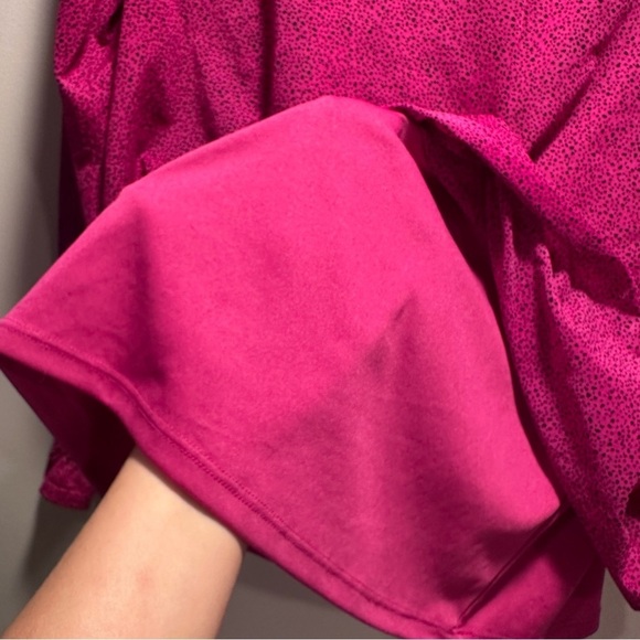 Apt 9 Pink & Black Speckles Long Sleeve Blouse with Tank Top Attached. - Picture 6 of 16
